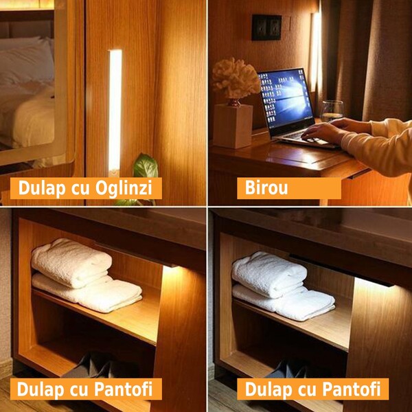 Bandă led - Pe senzor de mișcare, cu încărcare USB!