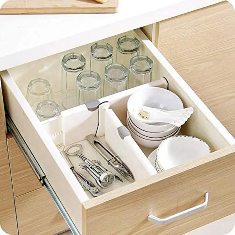 Set 2 bucăti organizator sertar reglabil IdeaWorks