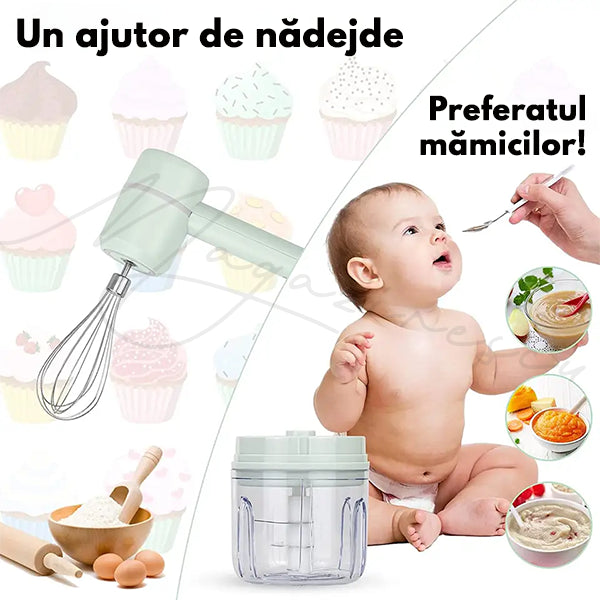 Mixer Electric 3 în 1 - Roboții mari sunt o amintire de mult uitată!