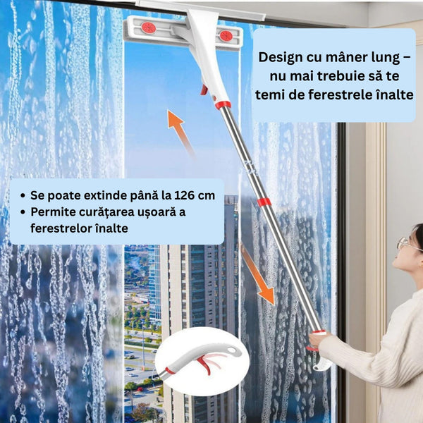 Racletă Telescopică pentru Geamuri