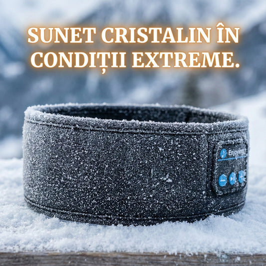 Bandană Smart - Bluetooth, Microfon și Căști, pentru alergare, ski sau orice activitate sportivă!